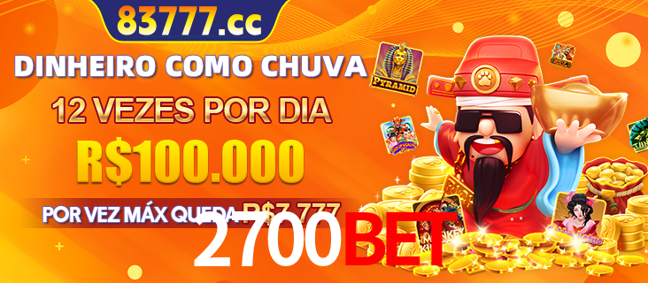 Banner do programa de recompensas Recomende para amigos do 2700bet, detalhando os bônus por convidar amigos, com prêmios que chegam a R$288.888.