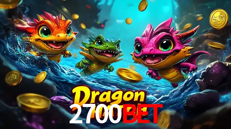 Arte promocional do jogo Dragon Hatch com três adoráveis dragões bebês nadando entre moedas de ouro, um dos slots mais divertidos para jogar no cassino 2700bet.